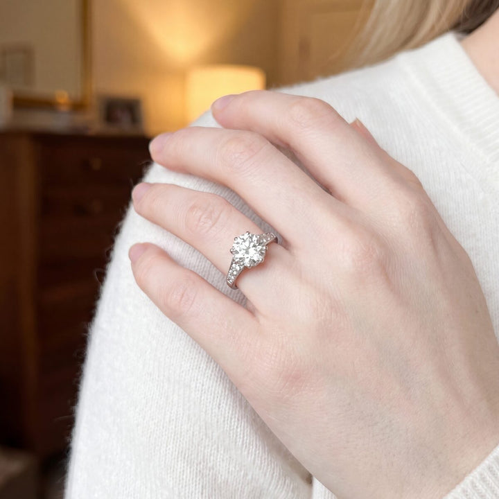 Art Deco Platinum Old Cut 1.50ct Diamond Solitaire Ring, Circa 1935