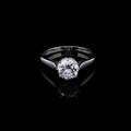 Platinum Old Cut 1.03ct  Diamond Solitaire Ring, Cut Circa 1890