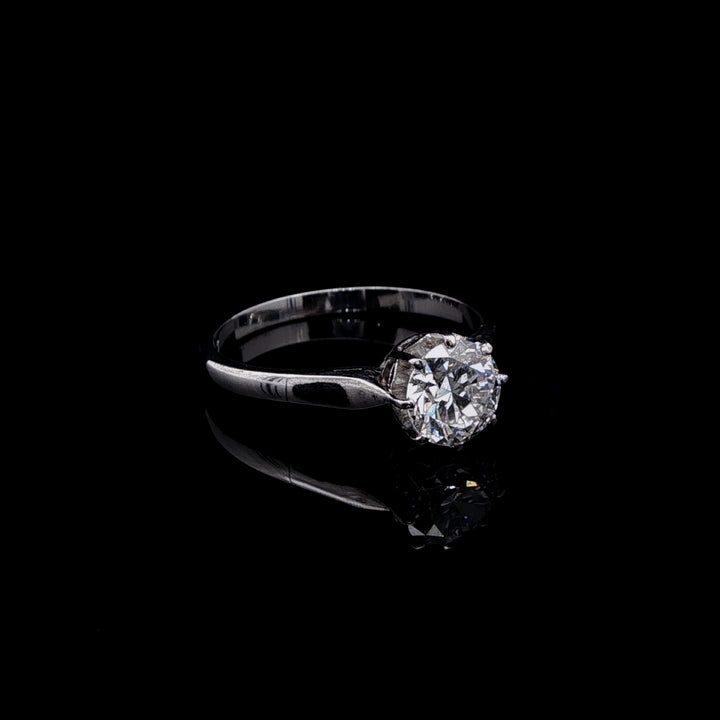 Platinum Old Cut 1.03ct  Diamond Solitaire Ring, Cut Circa 1890