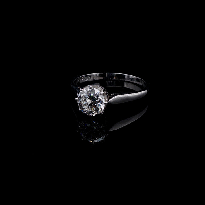 Platinum Old Cut 1.03ct  Diamond Solitaire Ring, Cut Circa 1890