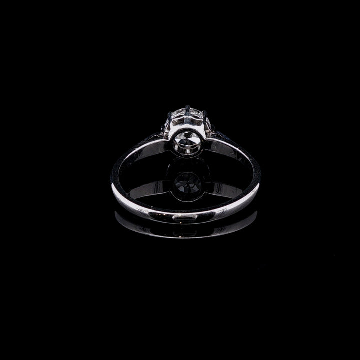 Platinum Old Cut 1.03ct  Diamond Solitaire Ring, Cut Circa 1890