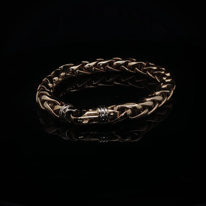 18ct Yellow Gold Fancy Link Bracelet, 16.7grams