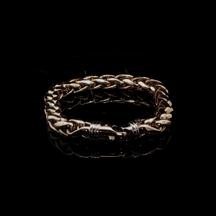 18ct Yellow Gold Fancy Link Bracelet, 16.7grams