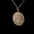 9ct Yellow Gold St Christopher Pendant, Hallmarked Birmingham 1960