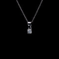 18ct White Gold 0.25ct Single Stone Diamond Pendant