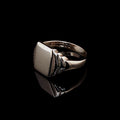 9ct Yellow Gold Rectangular Signet Ring, Hallmarked Birmingham 1963, 6.3grams