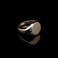9ct Yellow Gold Round Head Signet Ring, 5.4grams