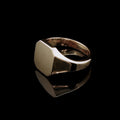 18ct Yellow Gold Rectangular Head Signet Ring, 11.1grams