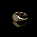 18ct Yellow Gold Oval Signet Ring, 5.4grams