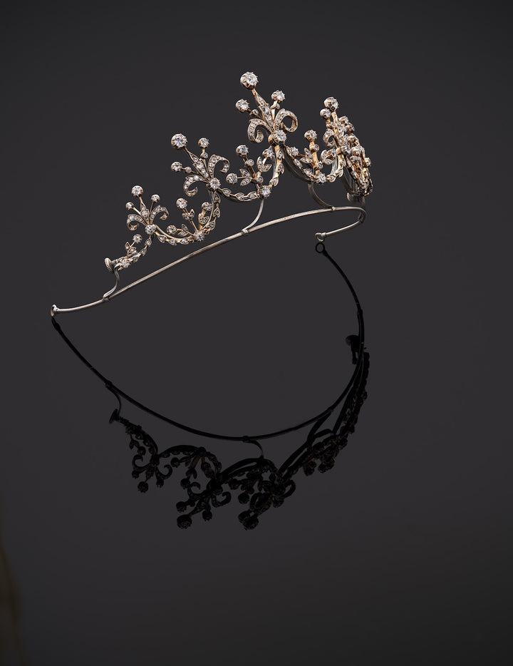 Antique Victorian Diamond set Tiara / Necklace, 7.70ct
