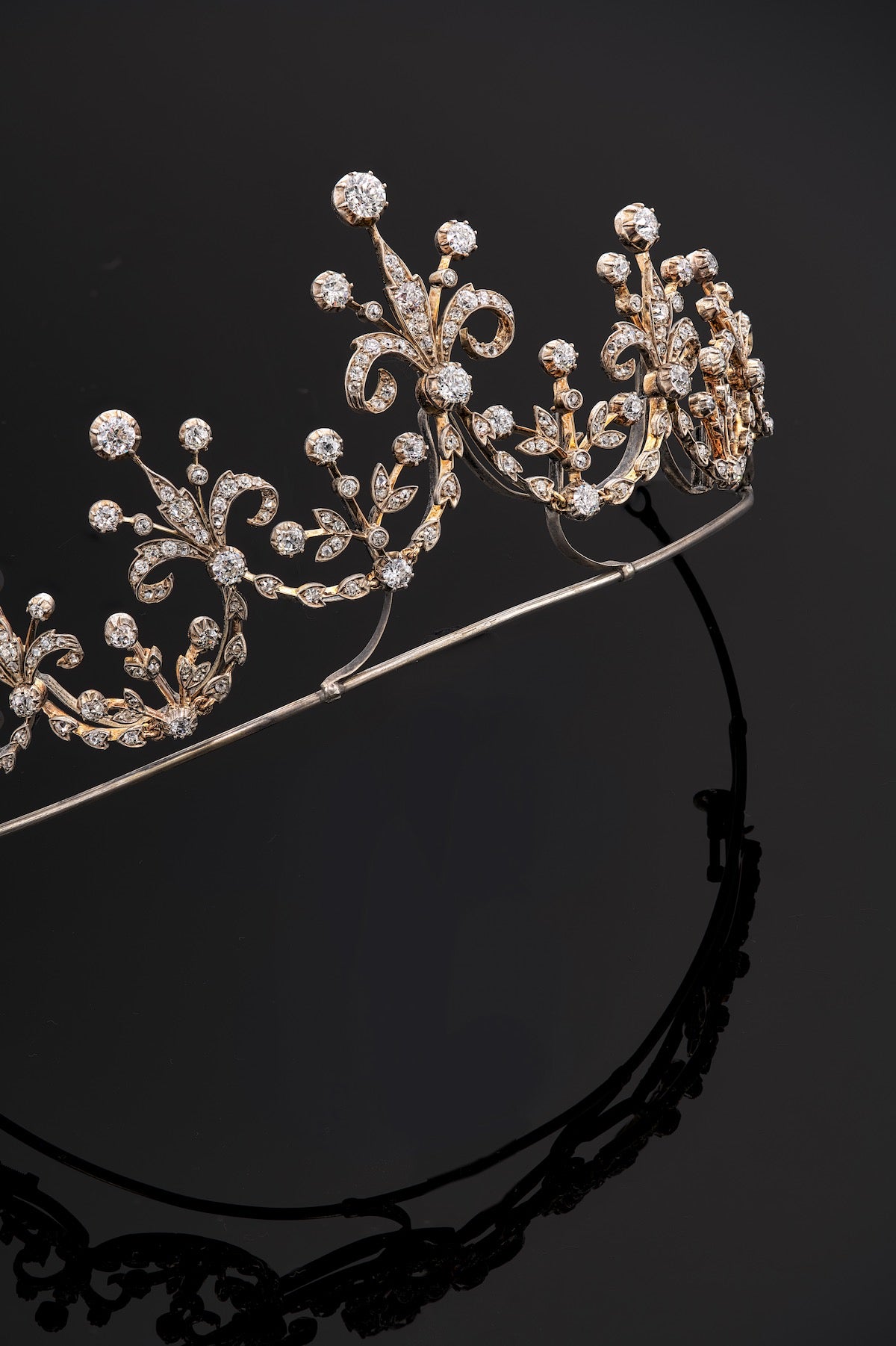 Antique Victorian Diamond set Tiara / Necklace, 7.70ct