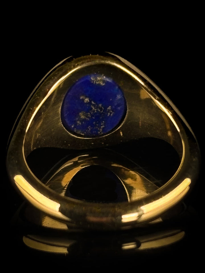 9ct Yellow Gold Lapis Signet Ring