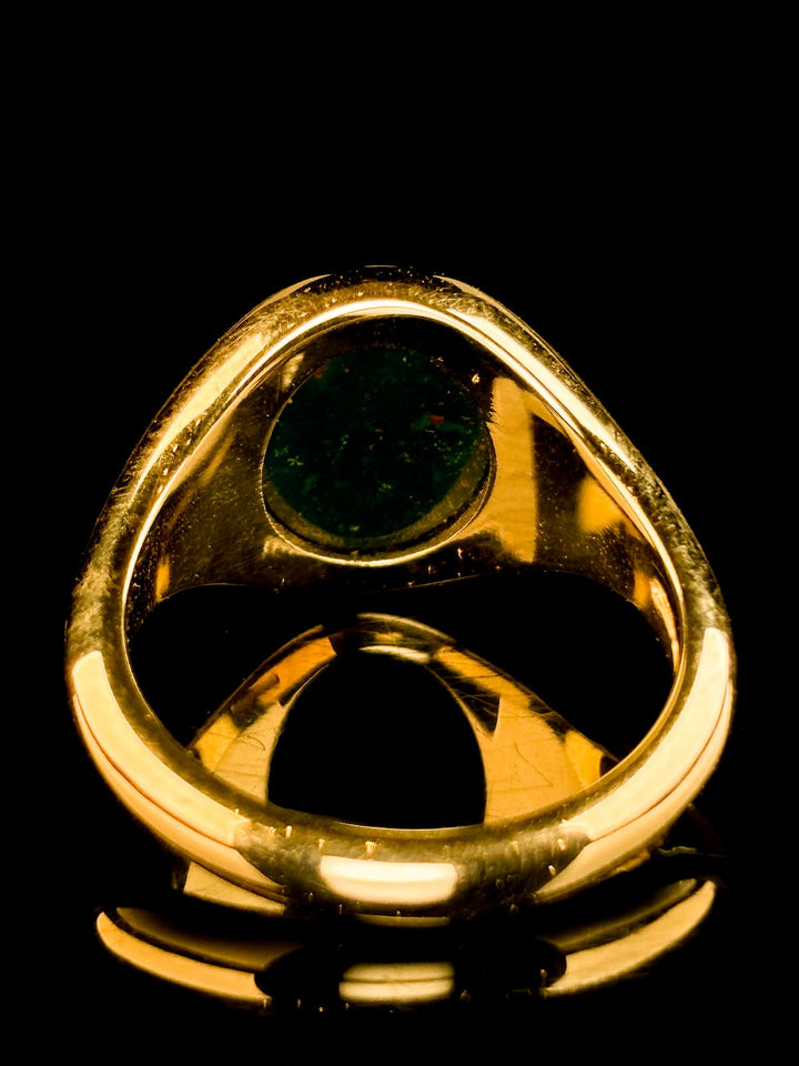 9ct Yellow Gold Bloodstone Signet Ring