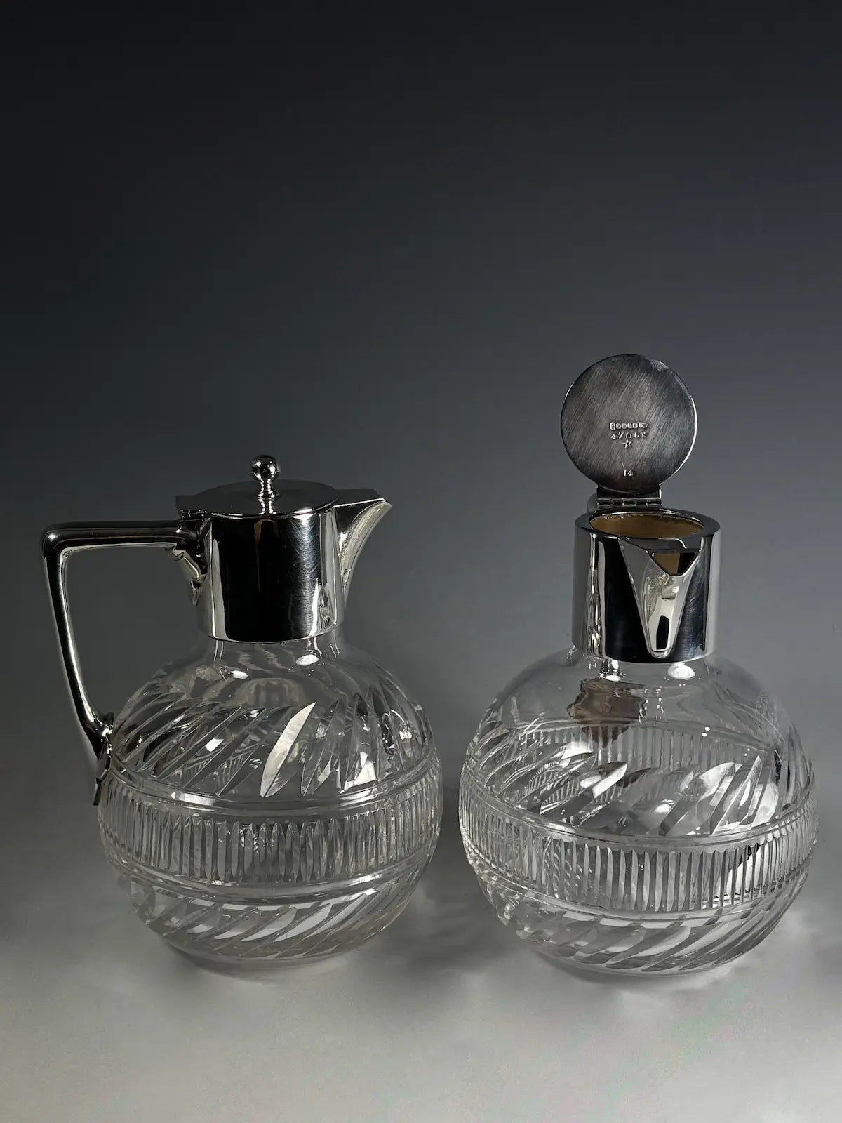 Silver Plated Claret Jugs, Circa 1930