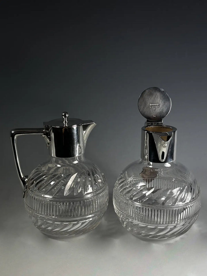 Silver Plated Claret Jugs, Circa 1930