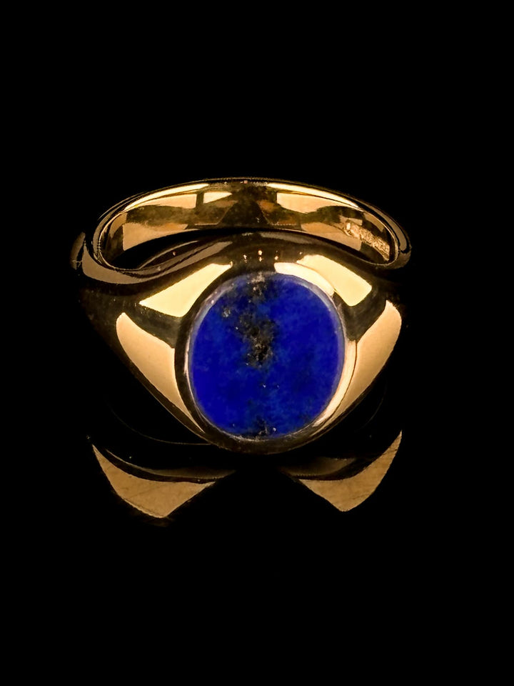 9ct Yellow Gold Lapis Signet Ring