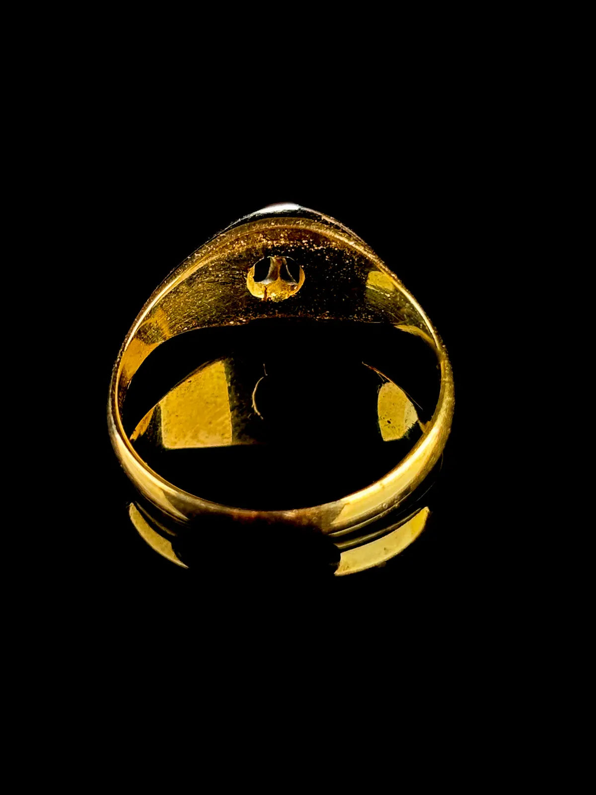 Antique 18ct Yellow Gold Old Cut Diamond Ring