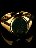 9ct Yellow Gold Bloodstone Signet Ring