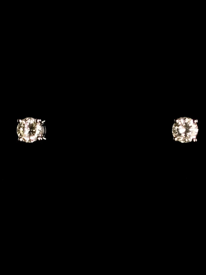 Platinum 1.50ct Brilliant Cut Diamond Stud Earrings