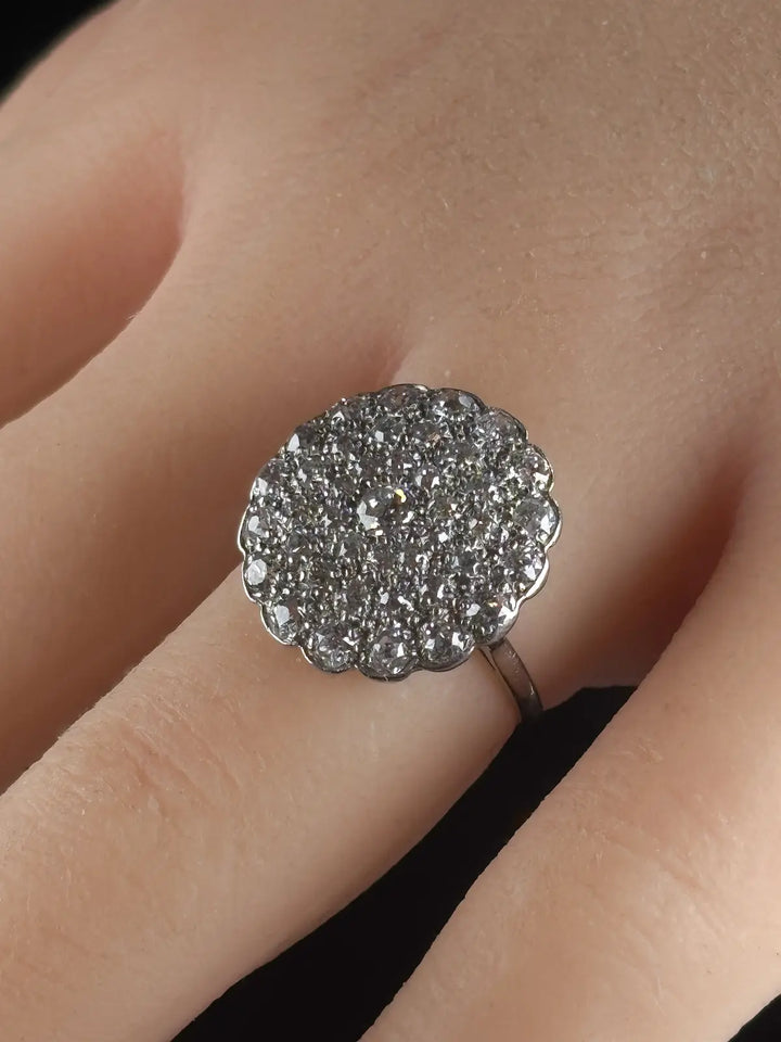 Vintage Art Deco Platinum and Diamond Ring