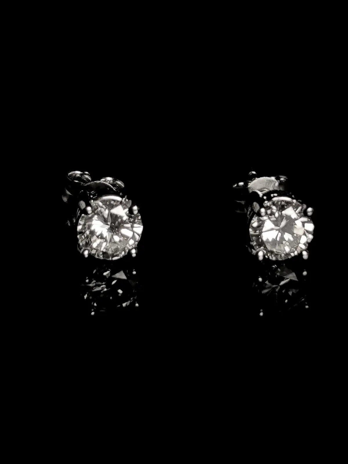 Platinum 1.50ct Brilliant Cut Diamond Stud Earrings