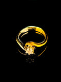 Vintage 18ct Gold Single Stone 0.25ct Diamond Twist Ring