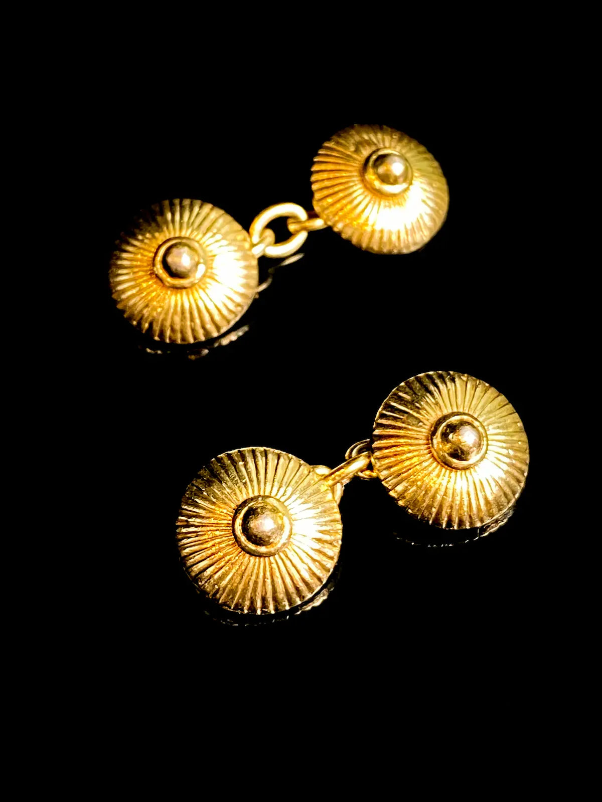 Silver Gilt Double Link Cufflinks, Birmingham 1992