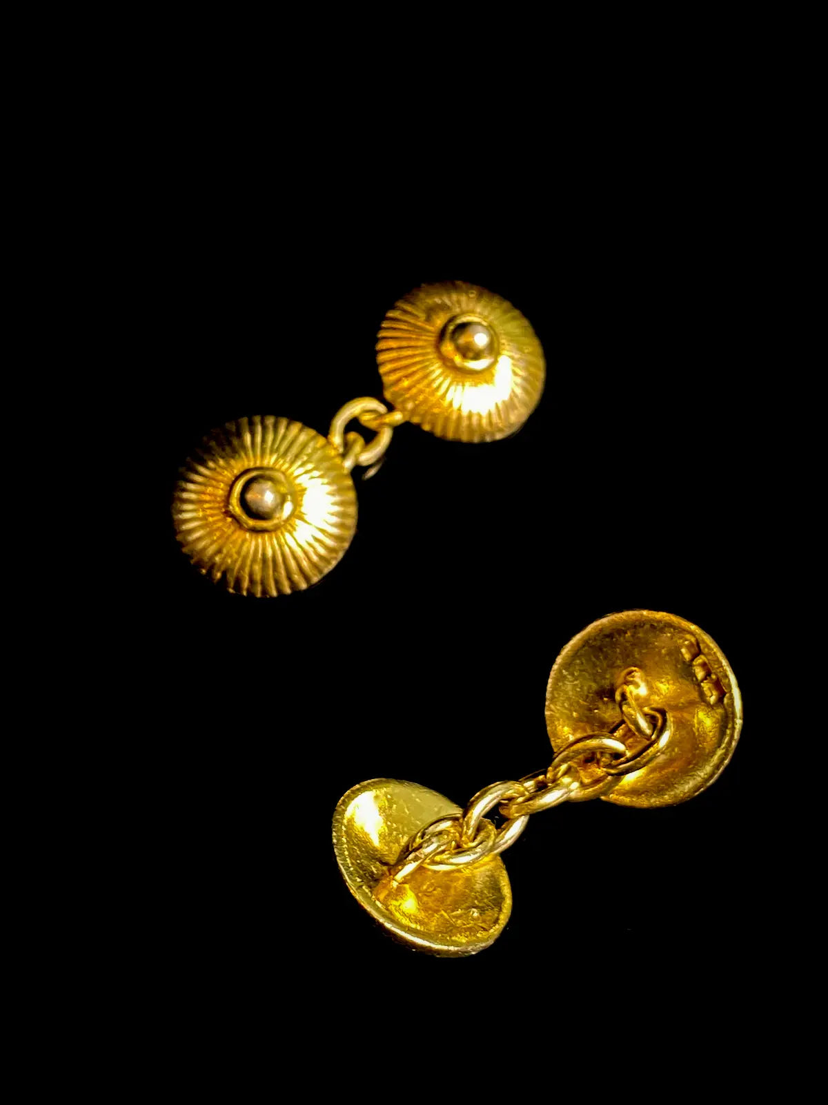Silver Gilt Double Link Cufflinks, Birmingham 1992