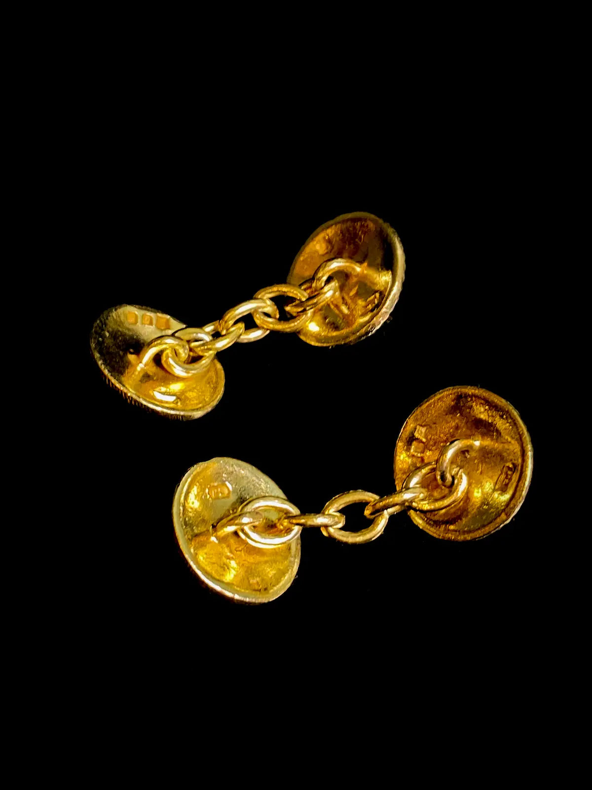 Silver Gilt Double Link Cufflinks, Birmingham 1992