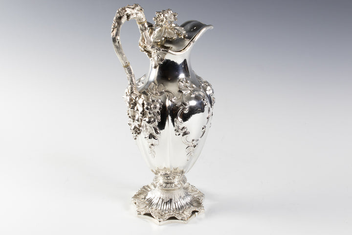 Antique sterling silver claret jug by Reily & Storer