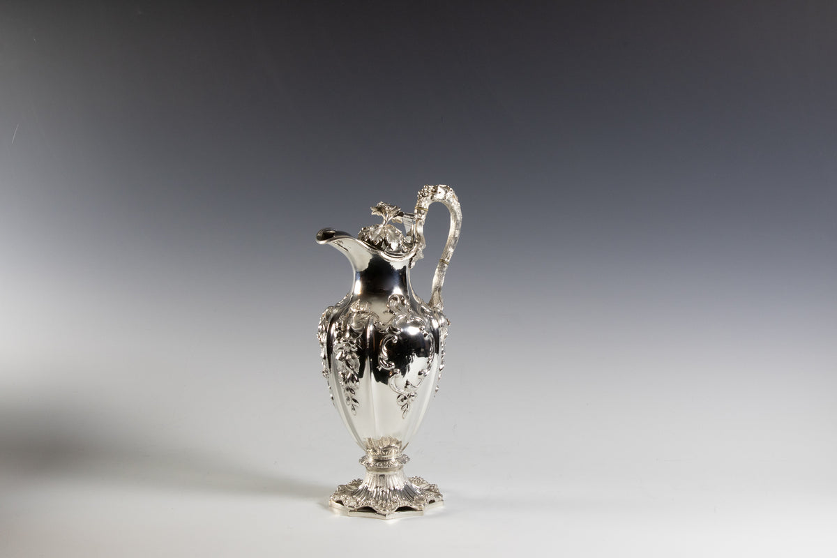 Antique sterling silver claret jug by Reily & Storer