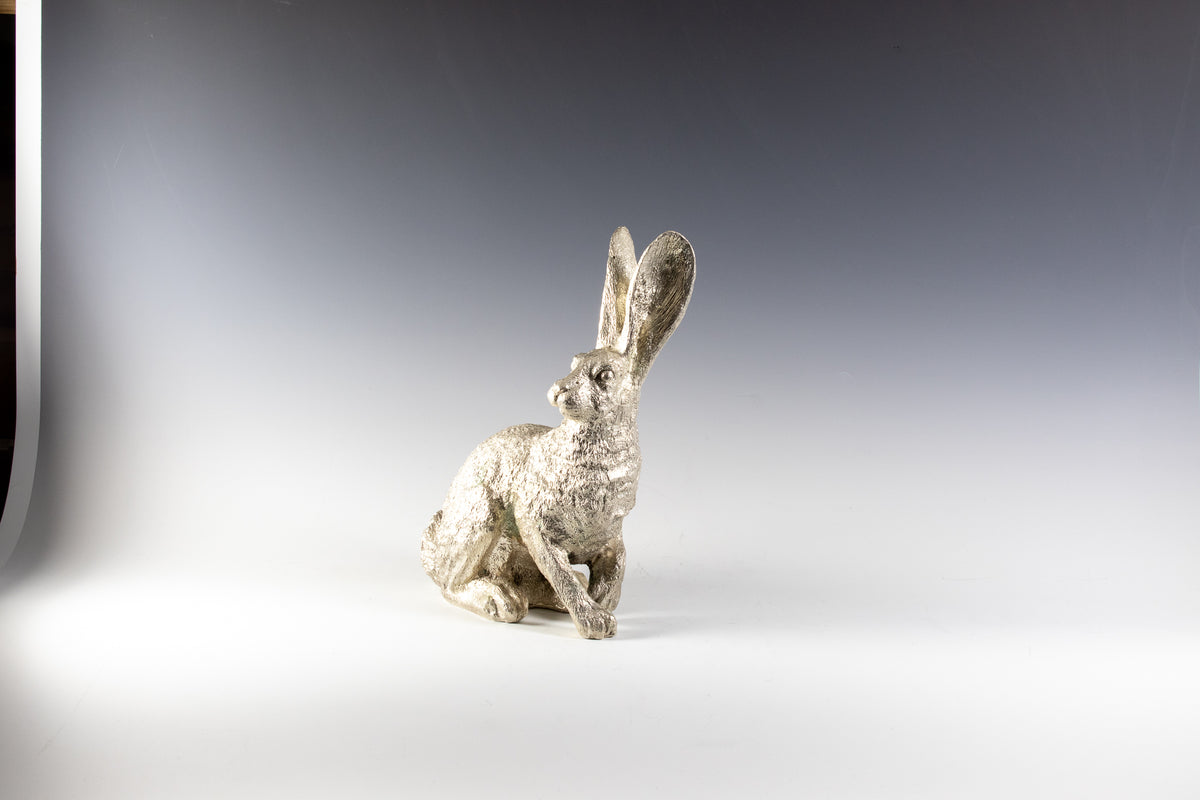 Silver plate hare
