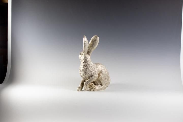 Silver plate hare