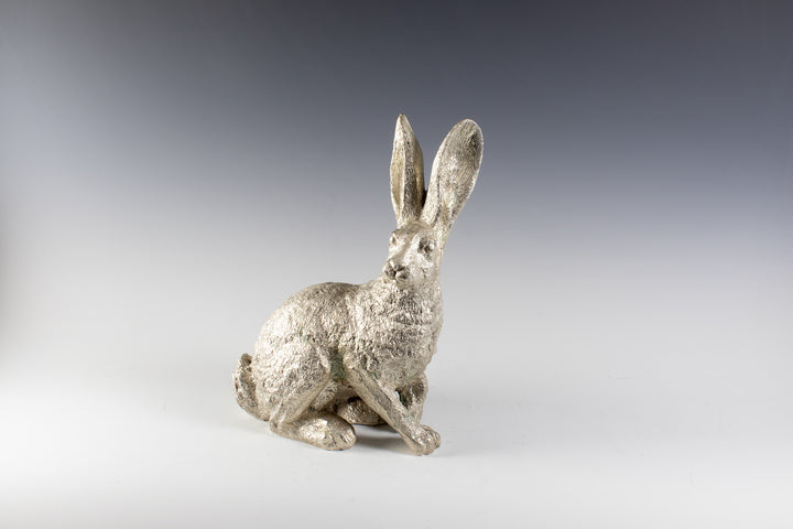 Silver plate hare