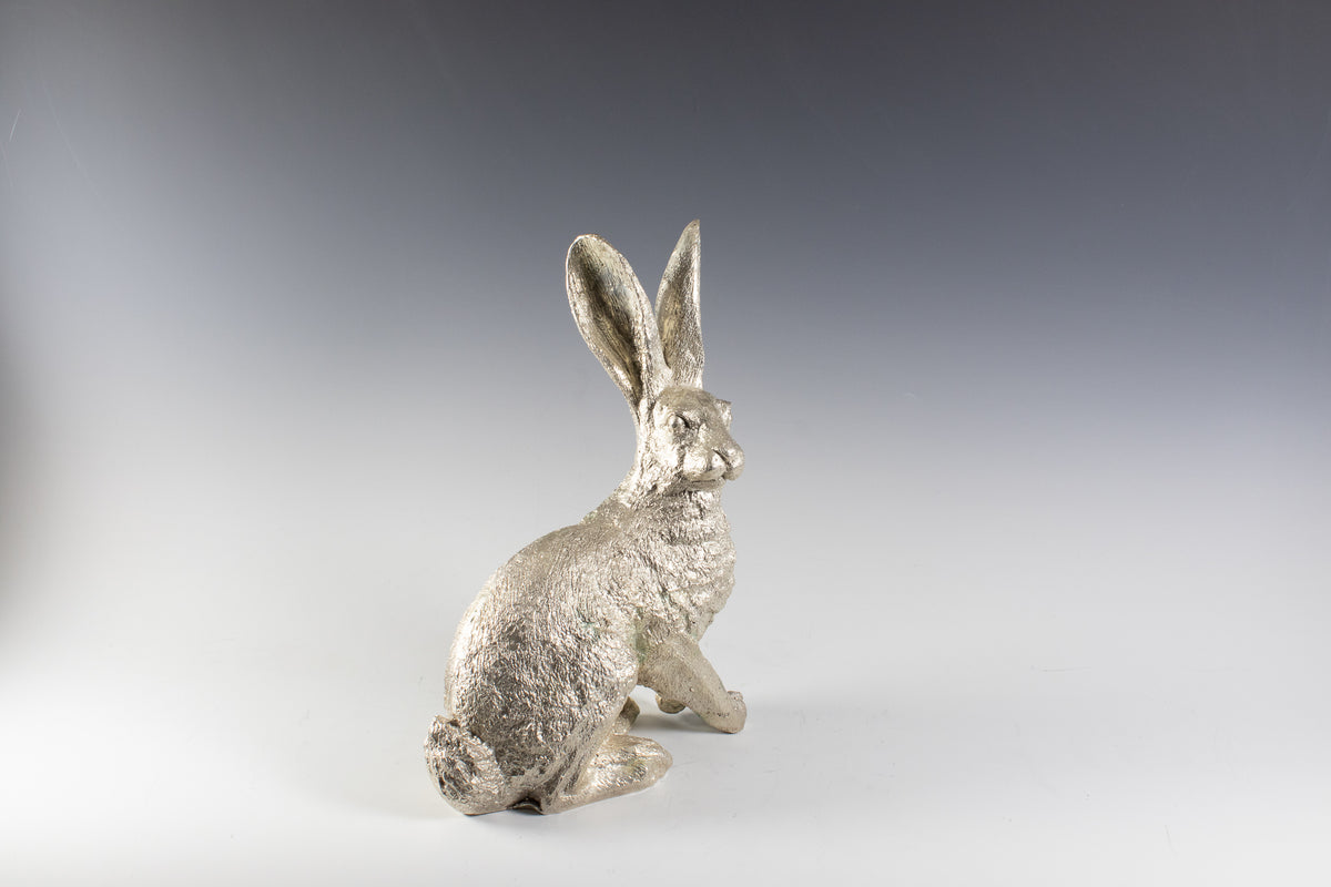 Silver plate hare