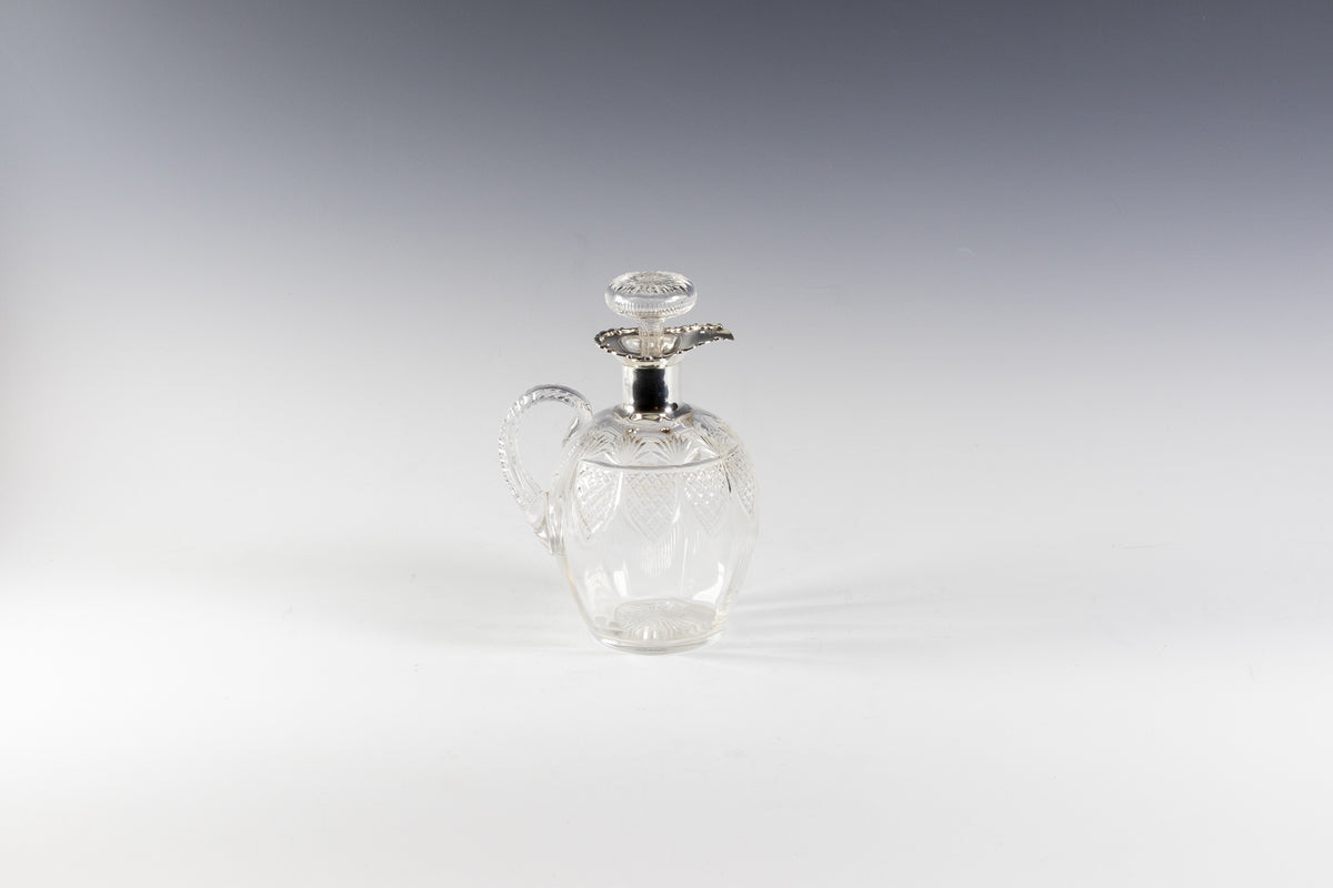 Antique sterling silver wine jug