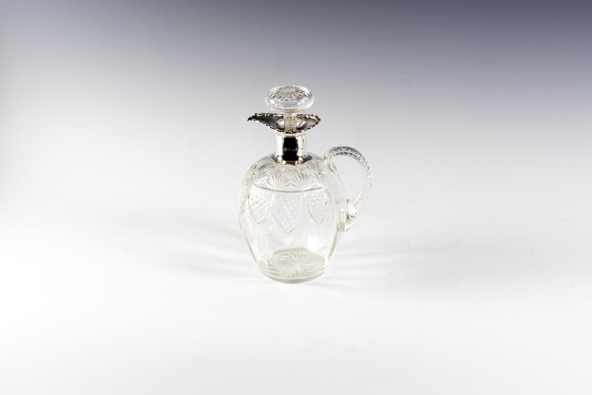 Antique sterling silver wine jug