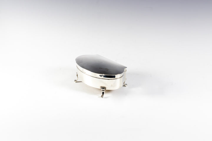 Antique sterling silver jewellery box