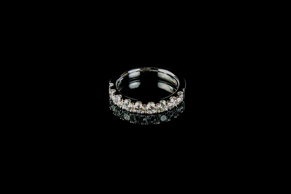 Platinum 1.25ct Diamond Half Eternity Ring
