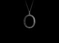 Platinum and Diamond Picture Pendant Necklace