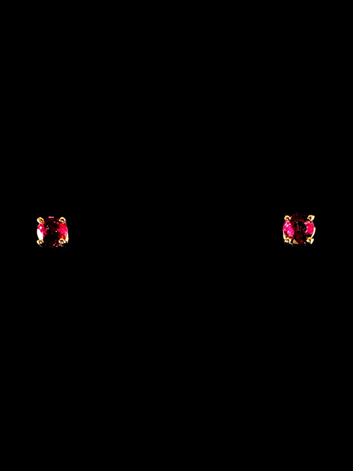 18ct Yellow Gold Ruby Stud Earrings, 1.01ct