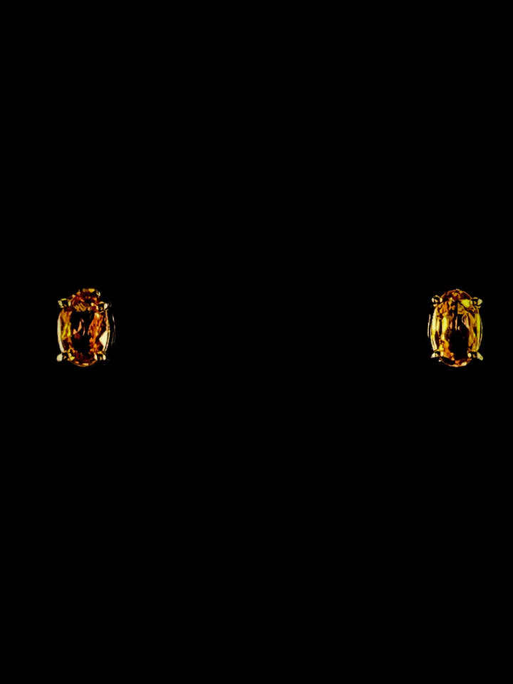 18ct Gold Yellow Topaz Stud Earrings, 1.85ct