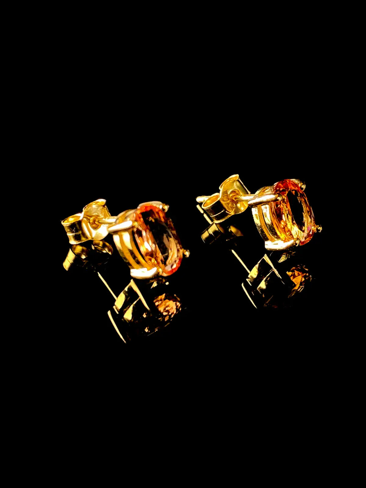 18ct Gold Yellow Topaz Stud Earrings, 1.85ct
