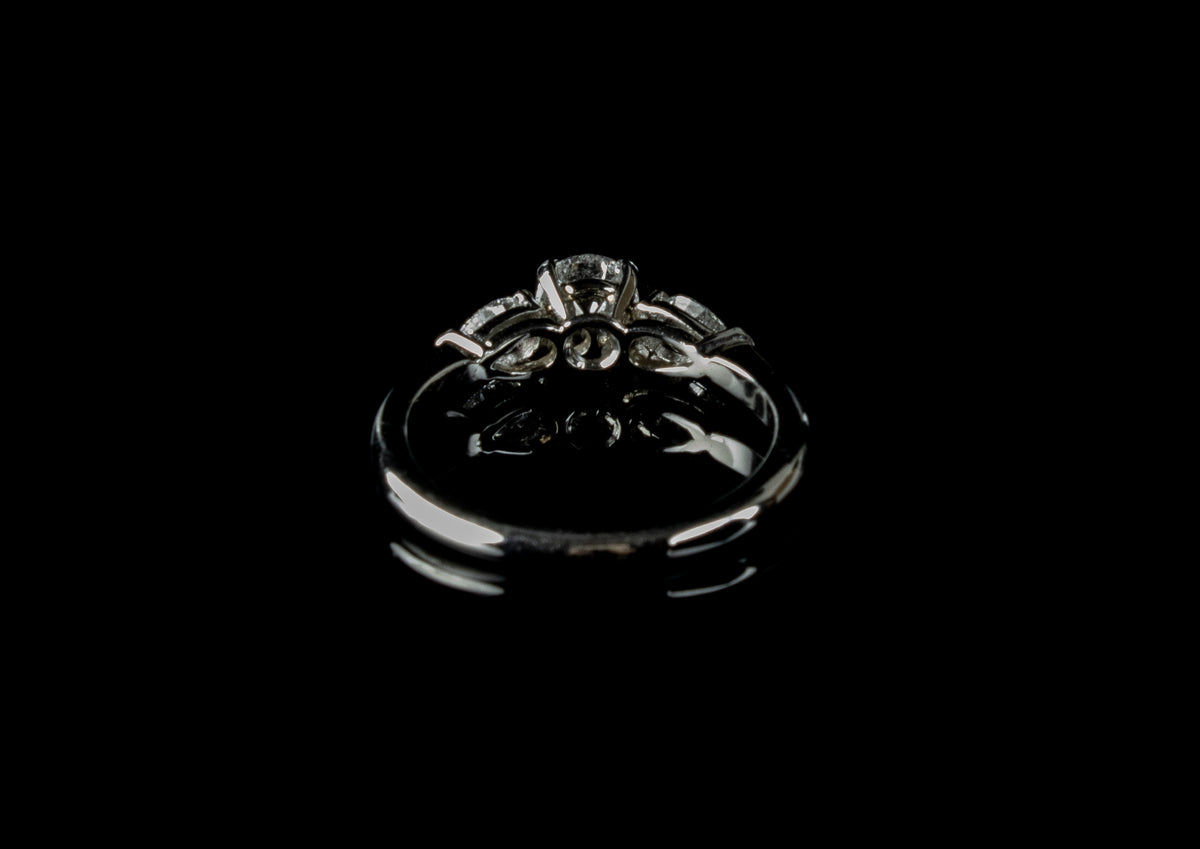 Platinum Three Stone 0.80ct Diamond Ring