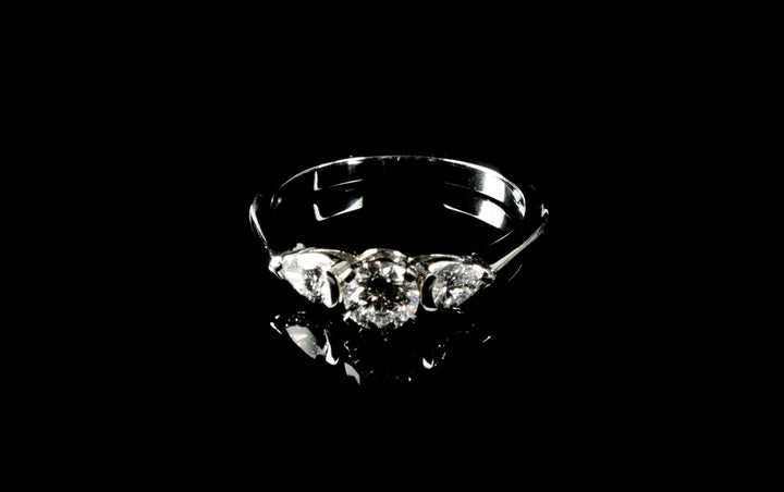 Platinum Three Stone 0.80ct Diamond Ring
