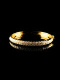 18ct Yellow Gold 2.60ct Diamond Bangle