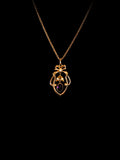 9ct Yellow Gold Amethyst and Pearl Pendant