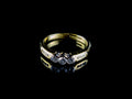 18ct Gold Three Stone Diamond Ring with Diamond Set Shoulders