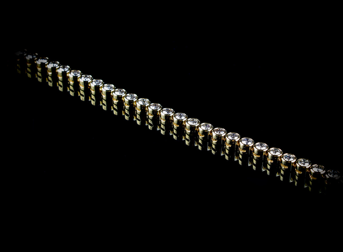 5.00ct Diamond Line Bracelet Set in 18ct Gold
