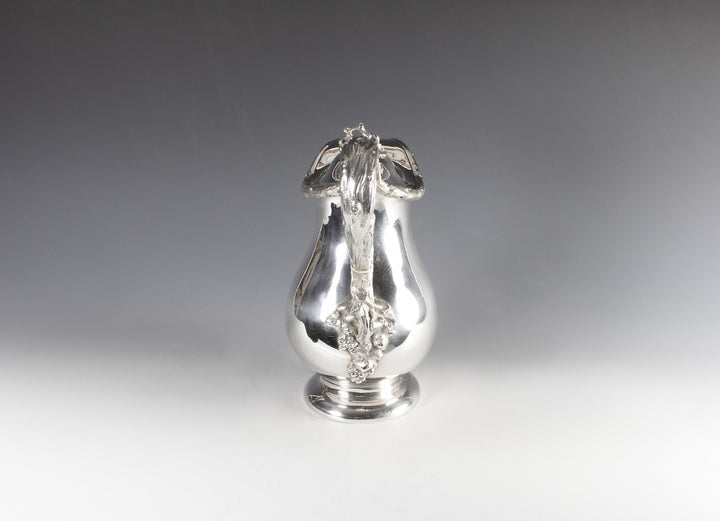 Antique silver wine jug, London 1855